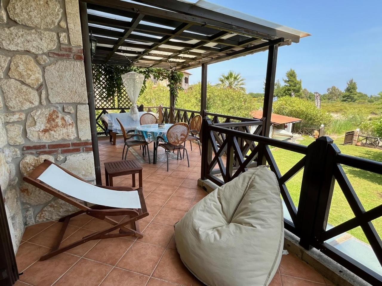 Stone Villa Rokosini Vourvourou Buitenkant foto
